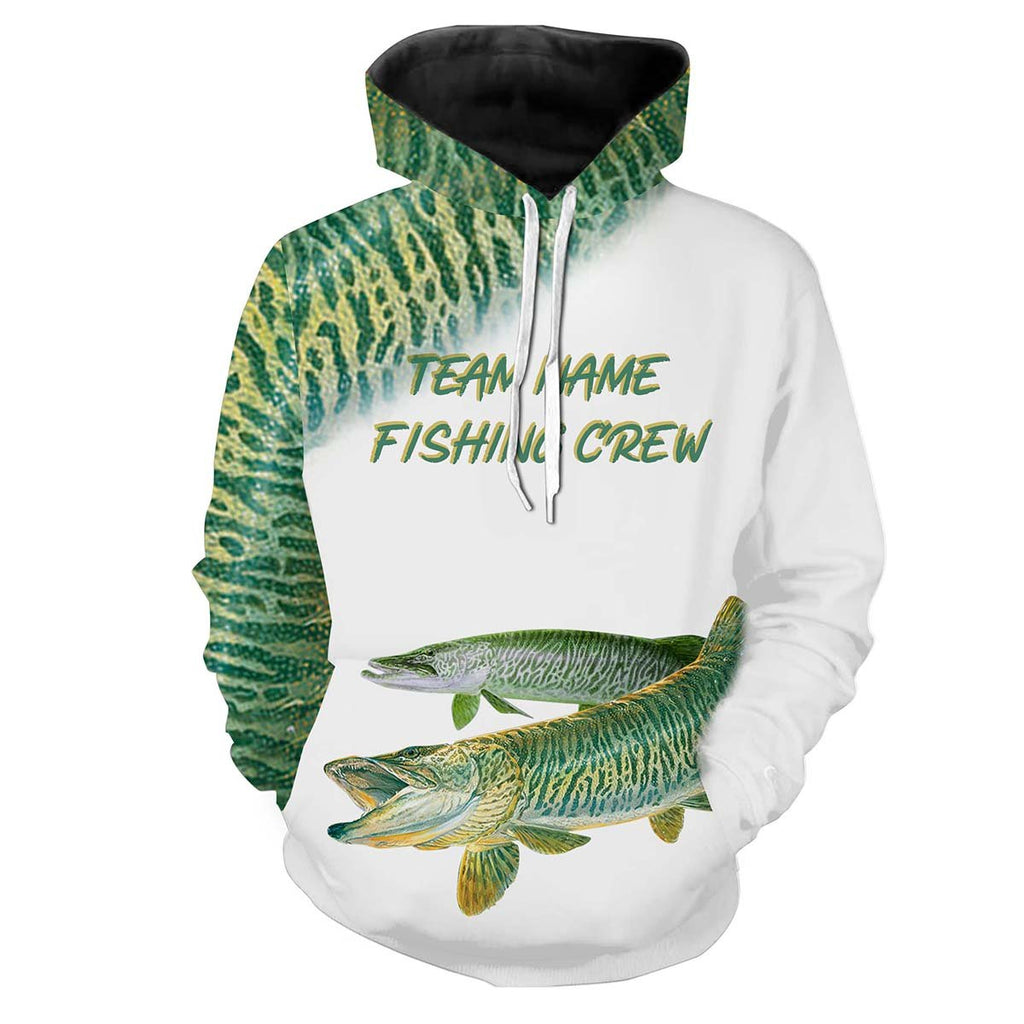 Musky Fishing Crew Customize name All over print shirts personalized