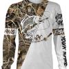 Carp Personalized fishing tattoo camo all-over print long sleeve, T-shirt, Hoodie, Zip up hoodie - FSA6W