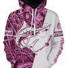 Swordfish personalized fishing tattoo full printing shirt, hoodie, long sleeves - Pink camo FSA1