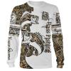 Bass Fishing Camo Customize Name Camo Style Shirts Personalized Gift TATS92