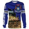 Walleye Fishing Michigan Custom name 3D All over print shirts - personalized gift TATS148