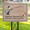 Redfish fisherman live here Yard Sign