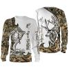 Bass fishing deer hunting customized name All over print shirts - personalized gift - TATS174