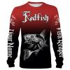 Redfish Puppy Drum Fishing Custom Name Shirts Personalized Gift TATS93