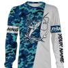 Sailfish Fishing Sea Camo Custom Name Full Printing Shirts Personalized Gift TATS113