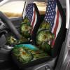 Crappie Fishing American Flag 3D Printed Seat Cover, perfect car accessories
