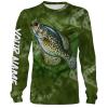 Crappie Fishing Water tie dye Custom name All over print shirts - personalized fishing gift for men, women and kid - IPH1287