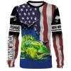 Mahi Mahi (Dorado) Fishing 3D American Flag Patriot Customize name All over print shirts - personalized Patriotic 4th of July fishing shirt gift for men, women and kid - IPH1177
