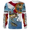 Yellowfin Tuna Fishing 3D Florida Flag Patriot Custom name All over print shirts - personalized fishing gift for men, women and kid - IPH1542