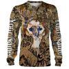 Deer Hunting Skull Camo Custom name 3D All over print shirts - personalized hunting apparel gift for men, women and kid - IPH1564