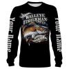 Walleye Fisherman fishing Customize name All over print shirts - personalized fishing gift for men and women - IPH986