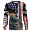 Flathead Catfish Fishing 3D American Flag Patriot Customize name All over print shirts - personalized fishing gift for men and women - IPH1143