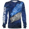 Striped Bass Fishing Water Camo Customize name All over print shirts - personalized fishing gift for men, women and kid - IPH1264
