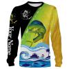 Mahi Mahi Fishing scale Customize name All over print shirts - personalized fishing gift for men and women - IPH1029