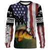 Yellow Perch Fishing 3D American Flag Patriot Customize name All over print shirts - personalized Patriotic 4th of July fishing shirt gift for men, women and kid - IPH1170