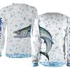King Mackerel (Kingfish) Fishing Wrap around bubbles Customize name All over print shirts - personalized funny fishing shirts for men, women and kid - IPH1213