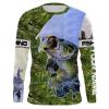 Largemouth Bass Fishing Camo customize name long sleeves, Long sleeve hooded  personalized gift for Fishing lovers - IPH1742