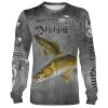 Walleye Fishing Skull Customize name All over print shirts - personalized fishing gift for men and women - IPH1088
