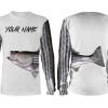 Striped Bass Fishing Wrap Customize name All over print shirts - personalized fishing gift for men and women - IPH1090