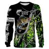 Walleye Fishing Green muddy camo Fish hook Customize name 3D All over print shirts - personalized fishing apparel gift for men, women and kid - IPH1614