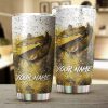 Flathead Catfish Fishing Skin Customize name Tumbler Cup Personalized Fishing gift for fisherman
