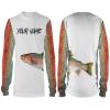 Rainbow Trout Fishing Wrap around Customize name All over print shirts - personalized fishing gift for men and women - IPH1102