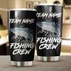 Chinook Salmon Fishing Crew Customize name Stainless Steel Tumbler Cup Personalized Fishing gift fishing team