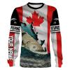 Sturgeon Fishing 3D Canada Flag Patriot Custom name All over print shirts - personalized fishing gift for men and women - IPH1456