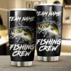 Bass Fishing Crew Customize name Stainless Steel Tumbler Cup Personalized Fishing gift fishing team