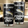 Saltwater Fishing Crew Customize name Stainless Steel Tumbler Cup Personalized Fishing gift fishing team