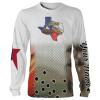 Texas Slam Redfish, Speckled Trout, Flounder fishing Texas State Flag 3D All Over print shirts saltwater personalized fishing apparel for Adult and kid NQS466