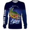 Fishing Makes Me Happy Rainbow Trout Fishing 3D All Over printed Customized Name Shirts For Adult And Kid NQS313