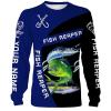 Customize Name Mahi Mahi, Tuna, Wahoo Fishing Fish Reaper 3D All Over Printed Shirts Personalized Gift For Fisherman NQS409