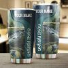 Salmon Fishing Gone Fishing Customize name Tumbler Cup Personalized Fishing gift for fisherman