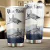 Shark Fishing Customize name Tumbler Cup Personalized Fishing gift for fisherman