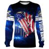 Rainbow Trout Fishing 3D American Flag Patriot Customize name All over print shirts - personalized fishing gift for men and women and Kid - NQS448