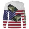 Crappie Fishing American Flag Patriot Customize name All over print shirts - personalized Patriotic 4th of July fishing shirt gift for Adult And Kid NQS461
