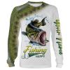 Bass Fishing Customize Name 3D All Over Printed Shirts Personalized Fishing Gift For Father, Men, Women And Kid NQS351