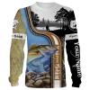 Walleye Fishing Customize name 3D All Over Printed Shirts Personalized Fishing Gift - NQS224