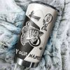 Crappie Fish On Customize Name Tumbler Cup  Personalized Fishing Gift For Fisherman NQS368