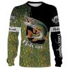 Pike 3D Scale Customize Name All Over Printed Shirts For Men And Women Personalized Fishing Gift NQS232