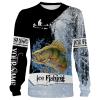 Yellow Perch Ice Fishing 3D All Over Printed Shirts For Adult And Kid NQS302