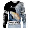Redfish puppy Drum Ice Fishing 3D All Over Printed Shirts For Adult And Kid NQS304