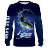 Fishing Makes Me Happy Tuna Fishing 3D All Over printed Customized Name Shirts For Adult And Kid NQS322