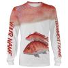 Red Snapper tournament fishing customize name all over print shirts personalized gift NQS188