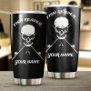 Fish Reaper Customize name Tumbler Cup Personalized Fishing gift for fisherman