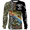 Kiss My Bass Camo Customize Name 3D All Over print shirts personalized fishing apparel for Adult and kid NQS441