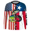 Mahi mahi, yellowfin Tuna, Wahoo Fishing American and Texas flag customize name long sleeves shirt  personalized gift for Fishing lovers - NQS719