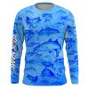 Snook Sea Camo Ocean Fishing performance fishing shirt customize name long sleeves  personalized gift for Fishing lovers - NQS610