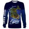 Fishing Makes Me Happy Walleye Fishing 3D All Over printed Customized Name Shirts For Adult And Kid NQS300